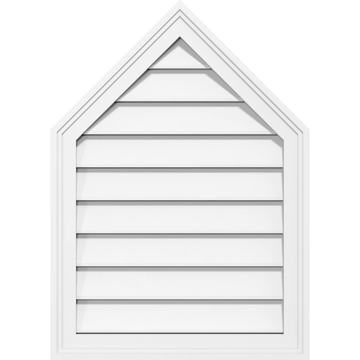 Peaked Top Surface Mount PVC Gable Vent E87209