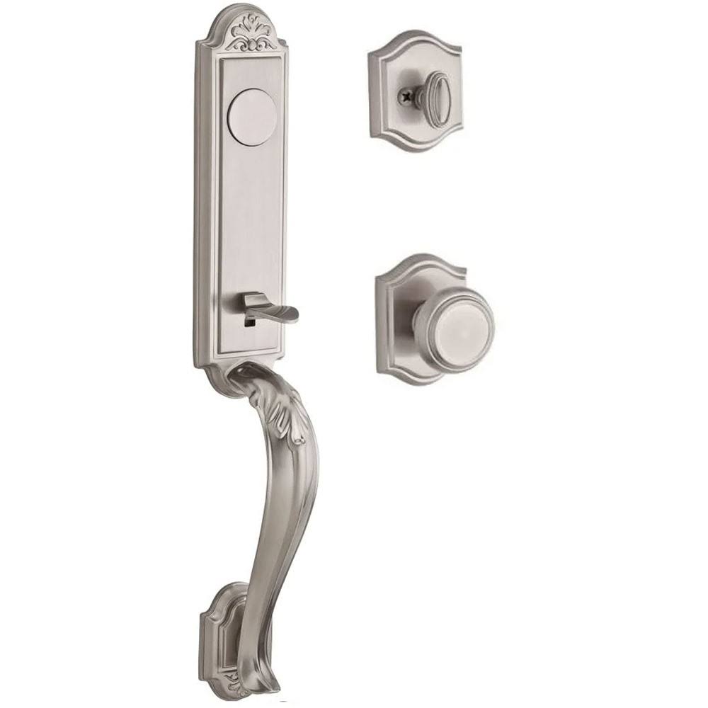 Full Dummy Handleset with Traditional Knob in Satin Nickel J2634