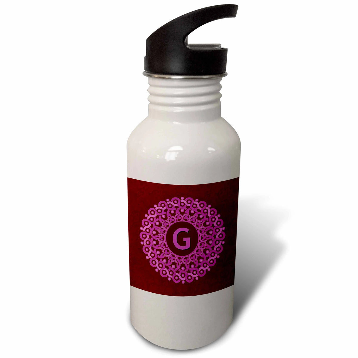 Pink and Magenta 21 oz Sports Water Bottle X64303