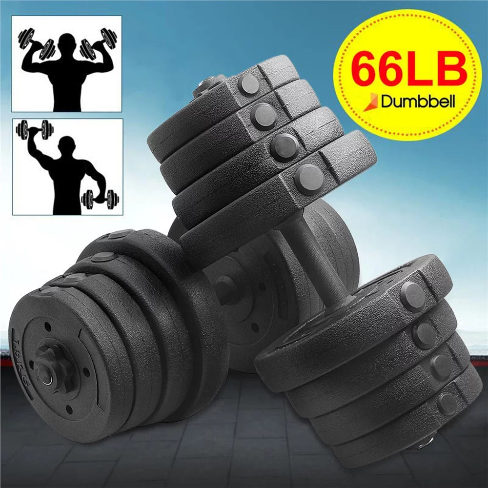 Adjustable Dumbbell Set Black O2553