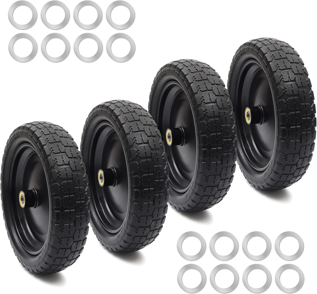 13'' Solid Polyurethane Flat-Free Tire and Wheel Assemblies P332102