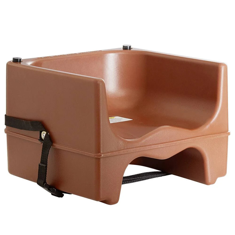 Brown Dual Height Plastic Booster Seat with Strap R33425