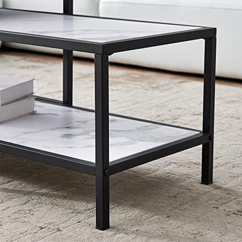 Set of 2 Faux Marble Nesting Coffee Table E76173