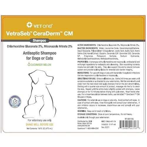 Antiseptic Shampoo for Dogs or Cats D68935