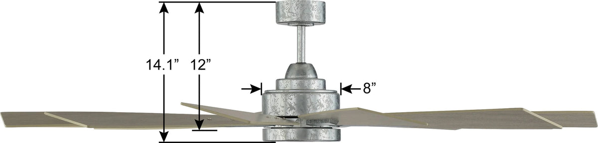 Weathered Oak Ceiling Fan K209