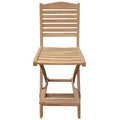 Folding Teak Patio Bar Stool M7802
