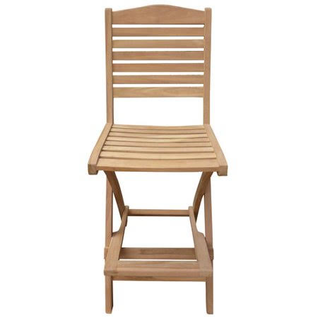 Folding Teak Patio Bar Stool M7802