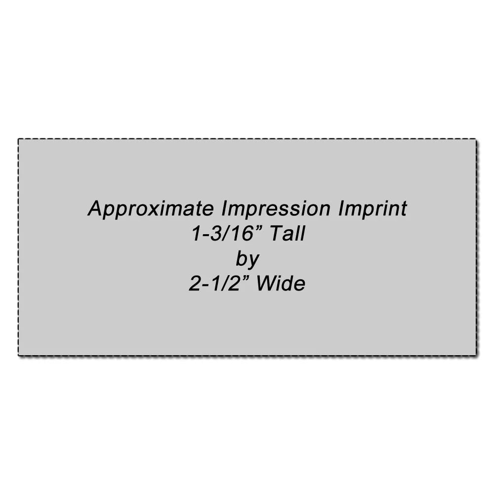 Pre-Inked Stamp with Blue Ink G688132