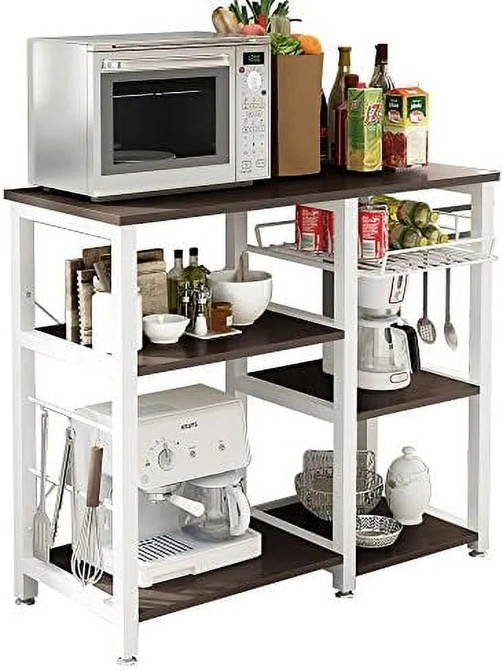 3-Tier Kitchen Baker's Rack Microwave Stand Black P261