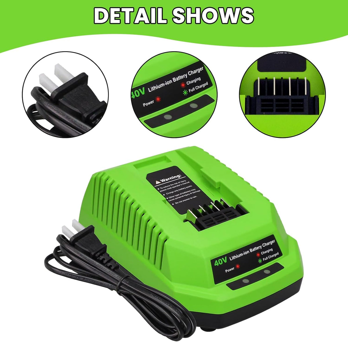2-Pack 40 Volt 6.0Ah Lithium ion Battery and Charger B555