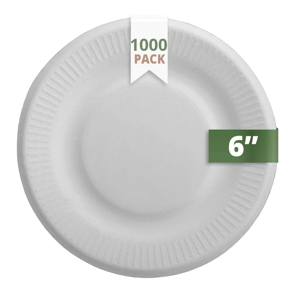 Bagasse 6x22 Rippled Plate 1000 T499