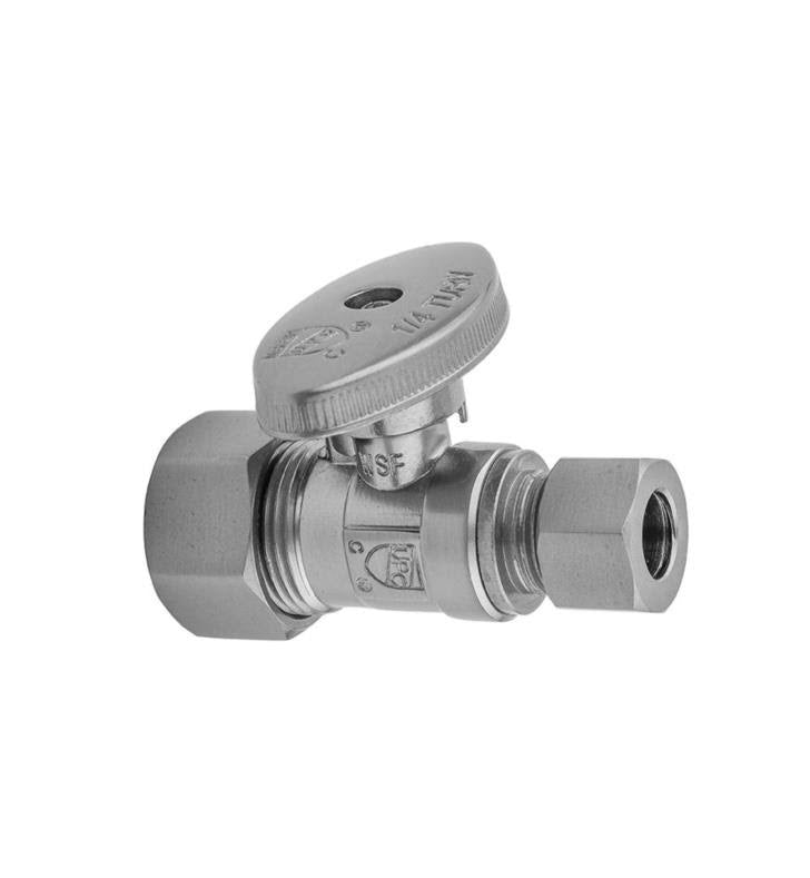 Polished Brass Compression Valve with Square Lever Handle Q337614