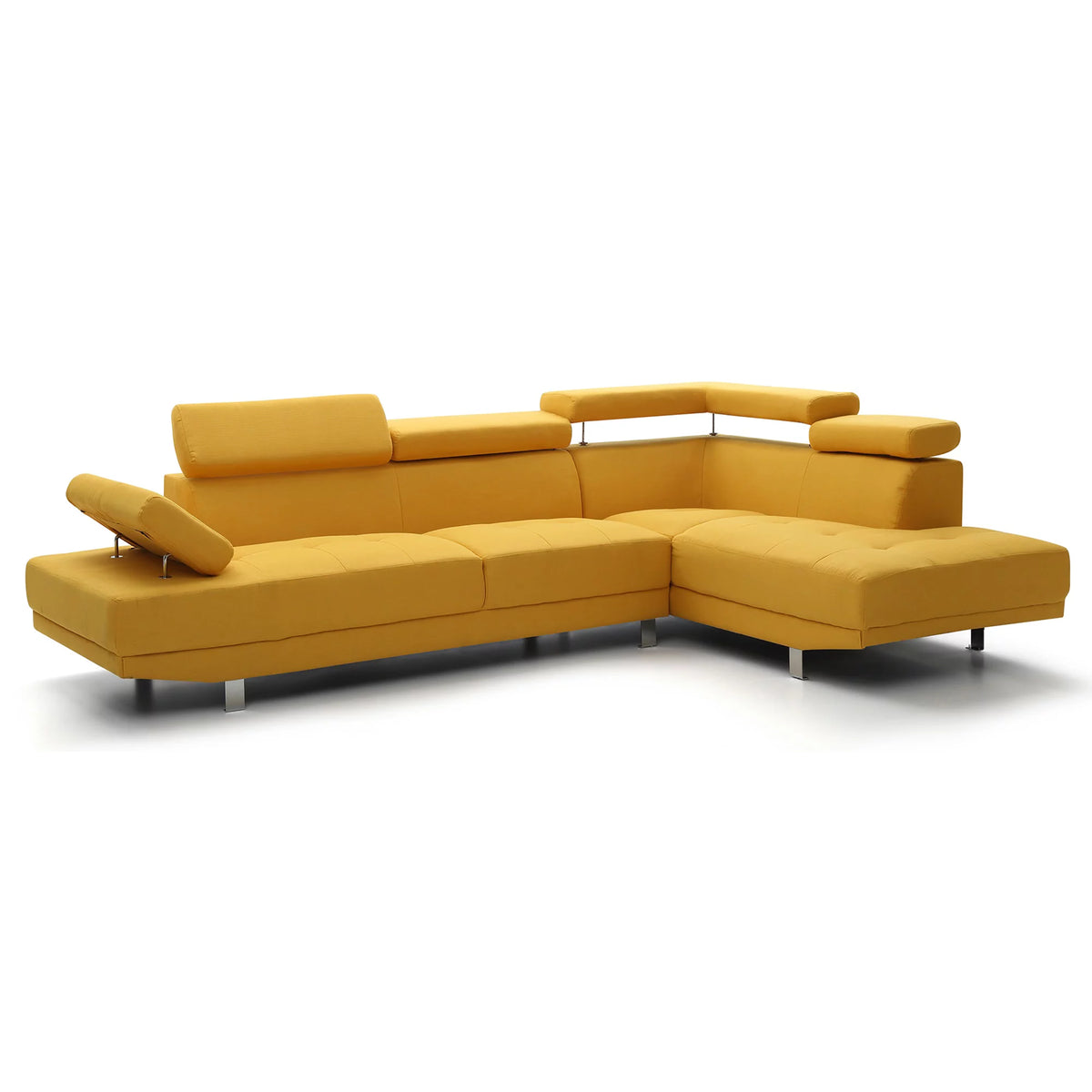 Yellow L Shape Sectional Sofa J723