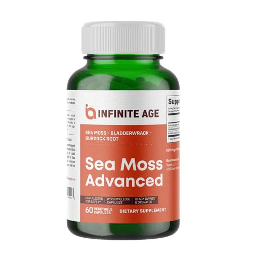 1250mg Sea Moss Advanced Superfood Vegan 60 Capsules F604591