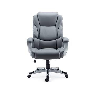 Gray Bonded Leather Manager Chair Z609059