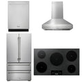 36 Induction Cooktop, Range Hood, Refrigerator, Dishwasher I220