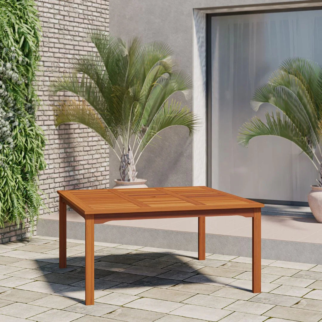 9-Piece Square Solid Wood Patio Dining Set G51767