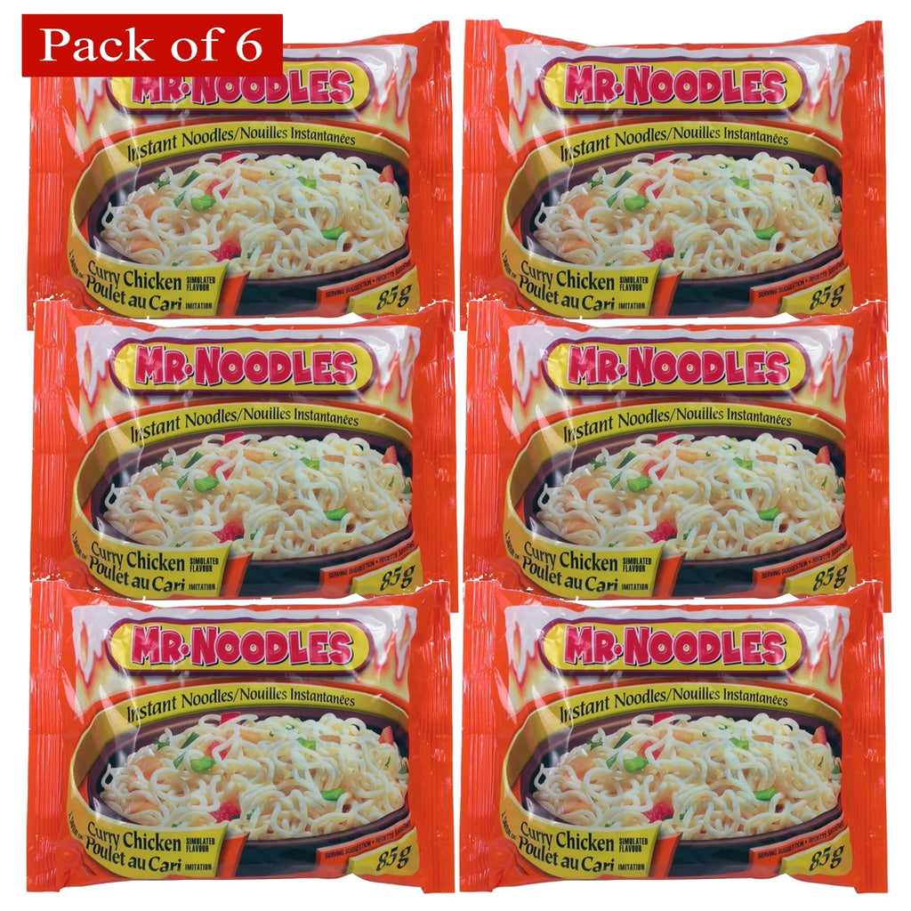Curry Chicken Flat Noodles 85g Pack of 6 A4752