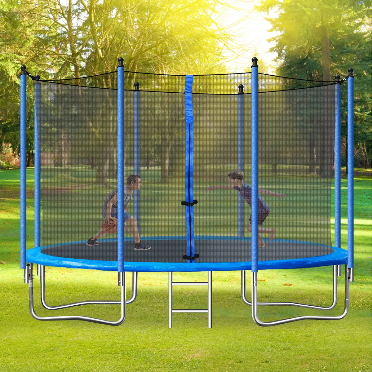 10FT Steel Tube Trampoline with Ladder Z841