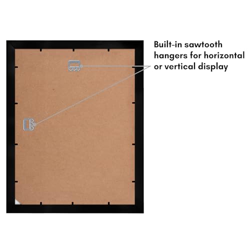 11x14 Collage Picture Frame with Shatter-Resistant Glass - Black R1360