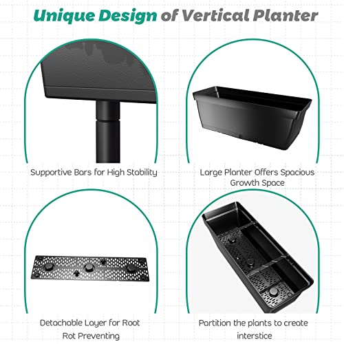 Gray 3-Tier Vertical Garden Planter C16895