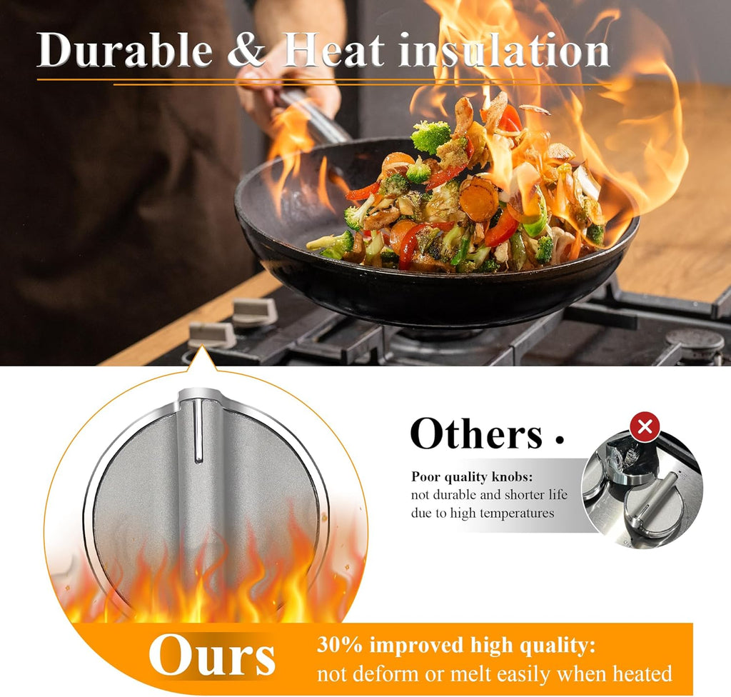 5 Pack Gas Stove Range Knobs A65417