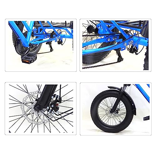 24 inch 7 Speed Fat Tire 3 Wheel Adult Tricycle with Large Basket G837