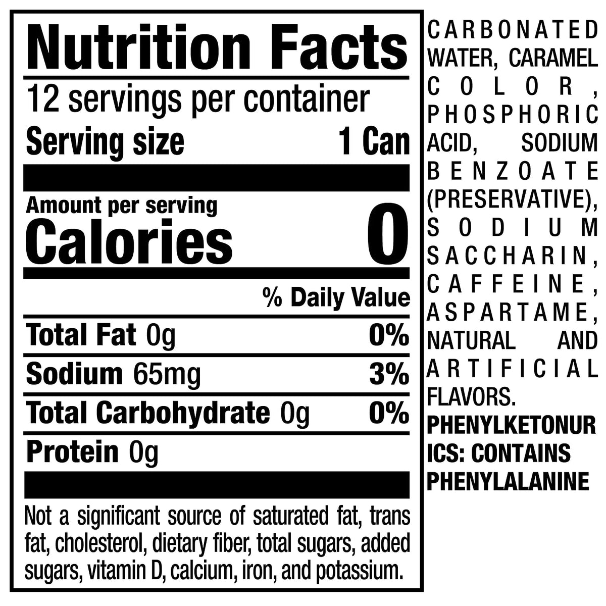 12oz Cans Pack of 18 Soda S15641