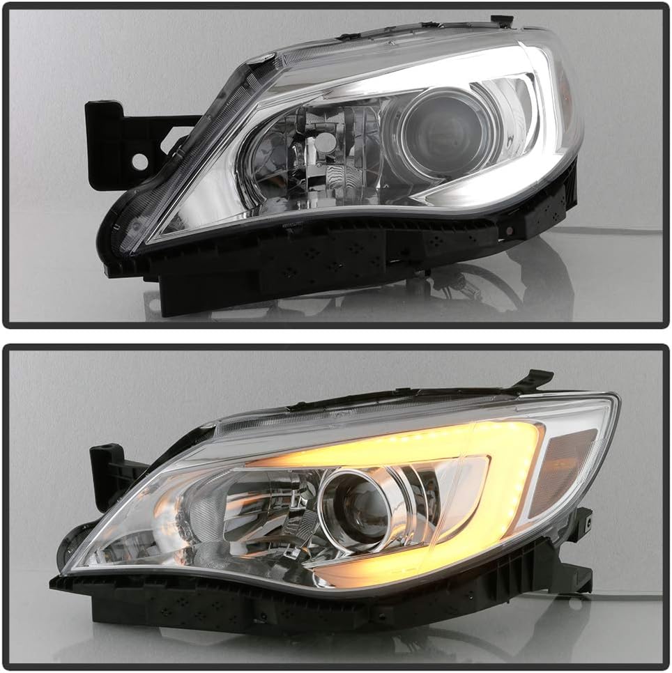 Chrome LED Projector Headlights E2335