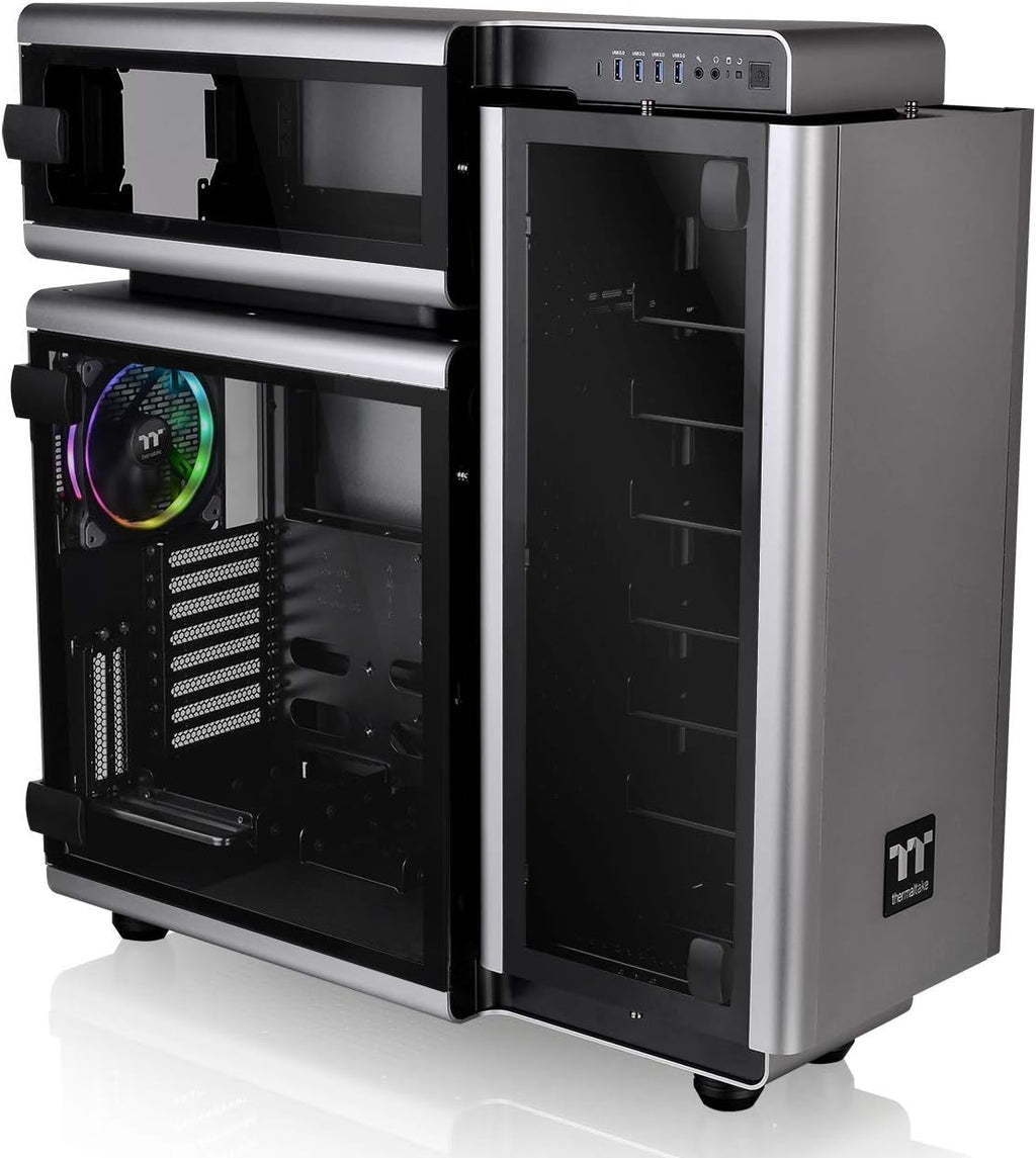Black ATX Mid Tower Computer Case with 3 120mm ARGB Fans N631