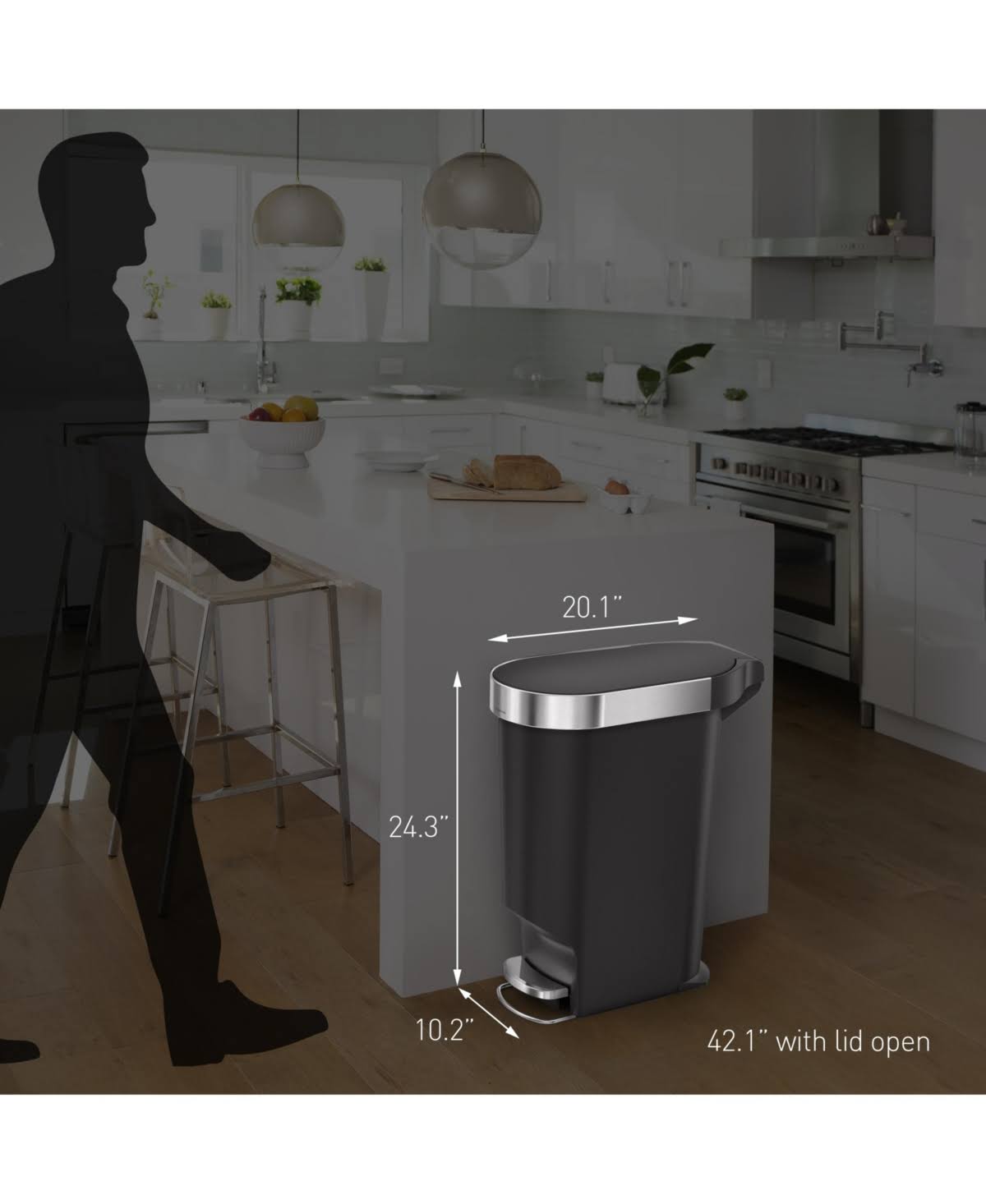 40 Liter Trash Can P8023