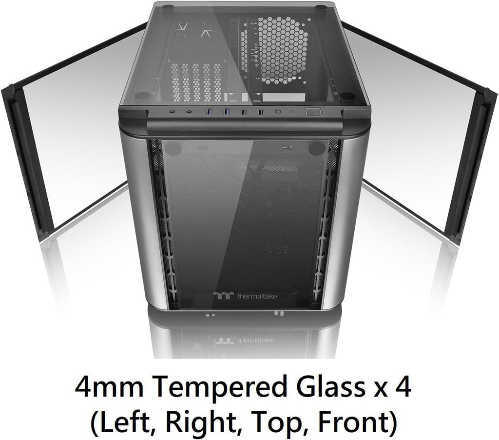 Black ATX Mid Tower Computer Case with 3 120mm ARGB Fans N631