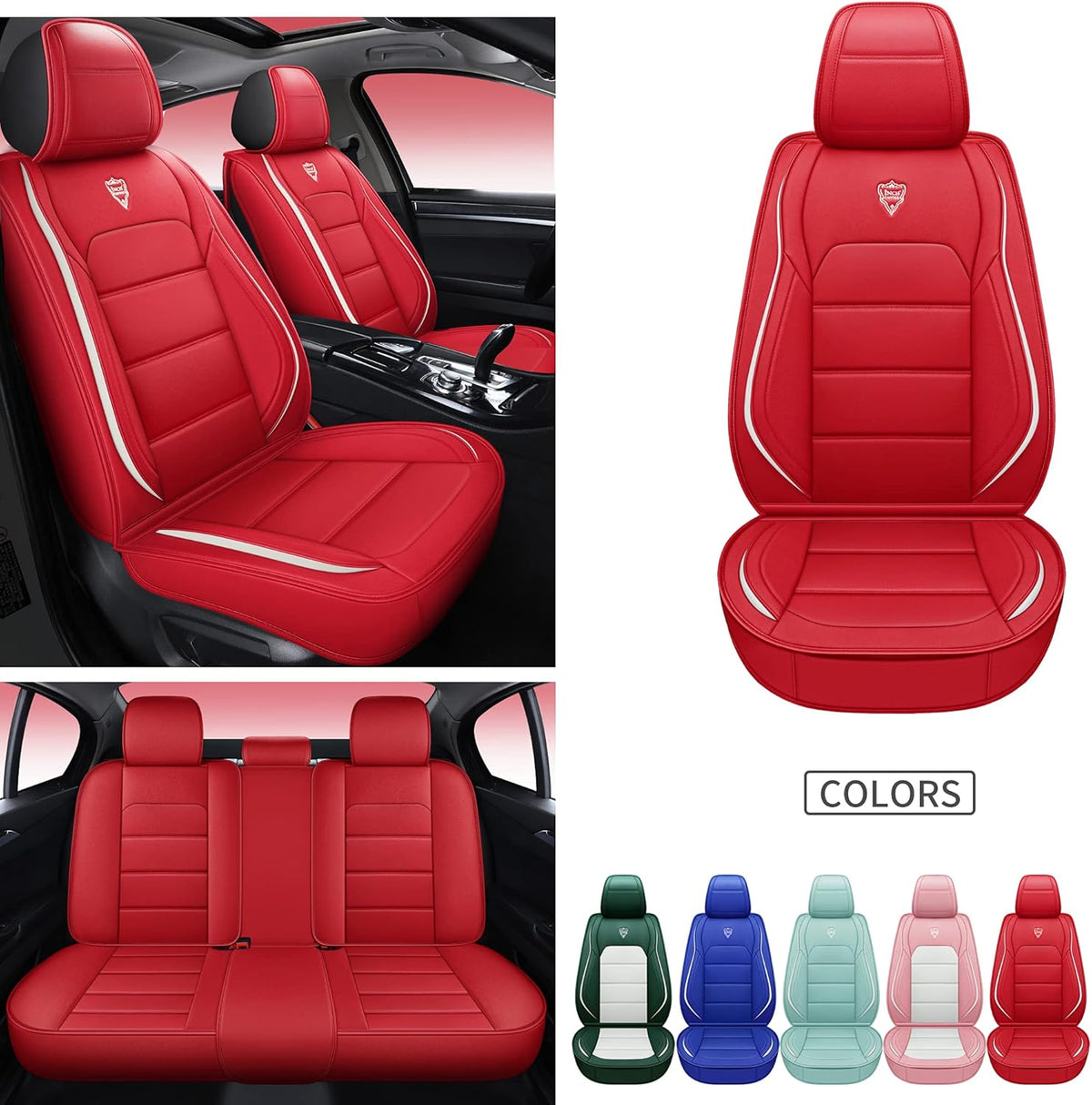 5 Seats Full Set Synthetic Leather Car Seat Cover R328361