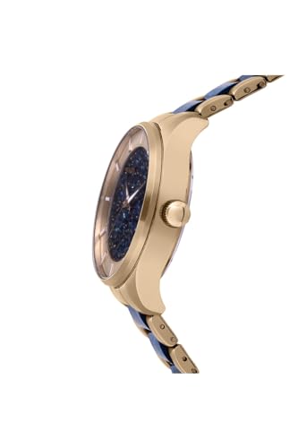 Stainless Steel Quartz Watch with Stainless-Steel Strap, Two Tone U3855