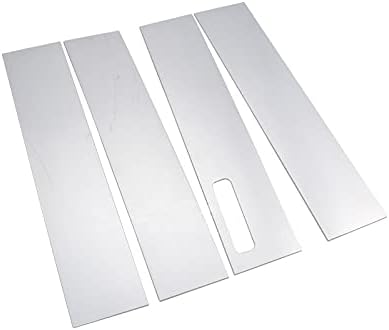 Stainless Steel Pillar Posts Covers with Keypad Cutout 4 PCS X55926