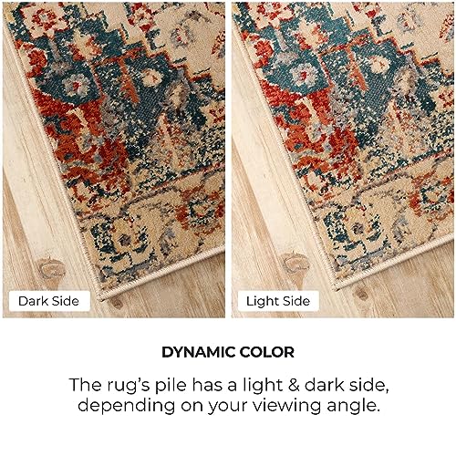 4ft x 6ft Multicolor Patchwork Area Rug E1652