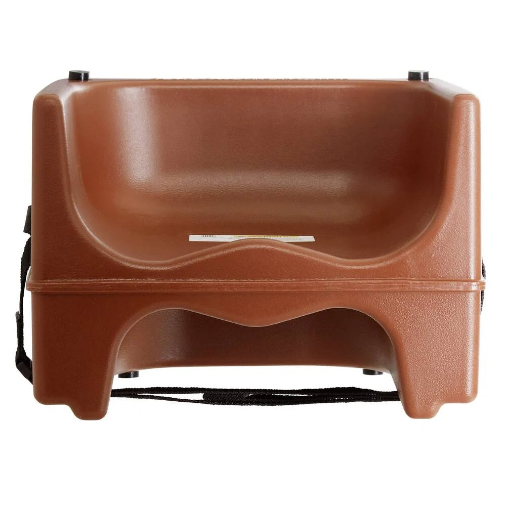 Brown Dual Height Plastic Booster Seat with Strap R33425
