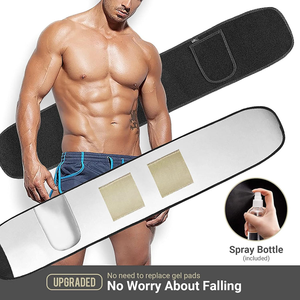 Abs Stimulator EMS Muscle Stimulator Rechargeable with Spray Bottle Pack of 2 C323