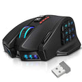 RGB Wireless MMO Gaming Mouse, 16,000 DPI Optical Sensor, 16 Programmable Buttons M34866