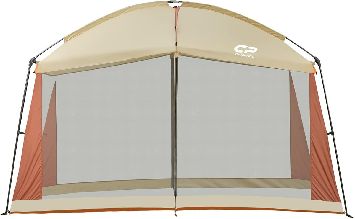 12 x 10 Ft Beige Screened Mesh Canopy Tent T756