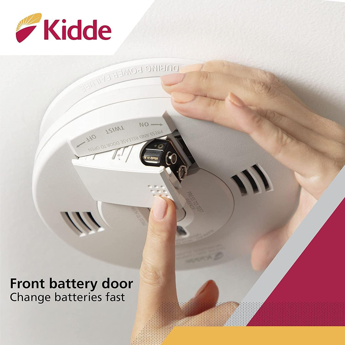 Hardwired Smoke & Carbon Monoxide Detector with Battery Backup, Pack of 2 W3981