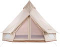 Canvas Tent with Stove Jack, 4 Season Waterproof Cotton Bell Tent Y821