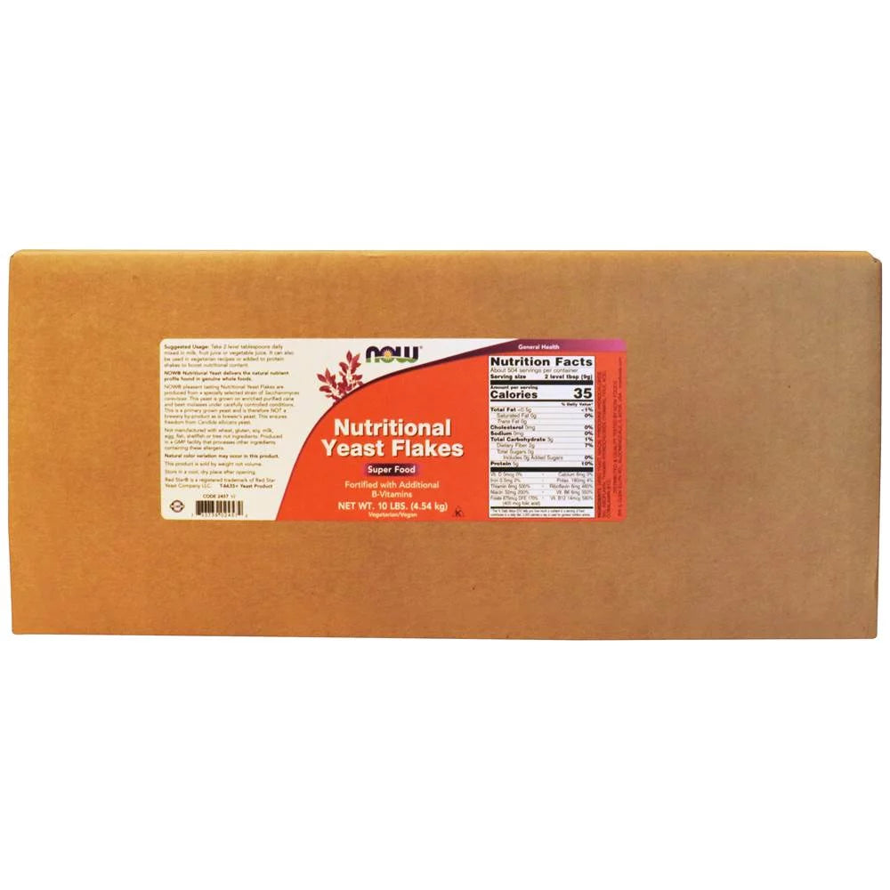 Nutritional Yeast Flakes 10-Pounds Fortified B-Vitamins Supplement J699