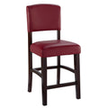 Dark Red Vinyl Counter Stool H4203