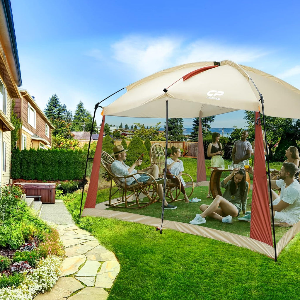 12 x 10 Ft Beige Screened Mesh Canopy Tent T756