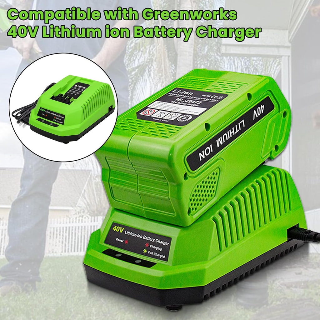 2-Pack 40 Volt 6.0Ah Lithium ion Battery and Charger B555