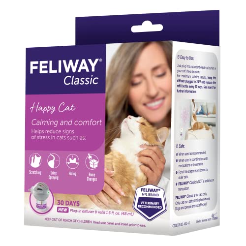 30 Day Starter Kit (48 mL) Cat Calming Pheromone Diffuser K684