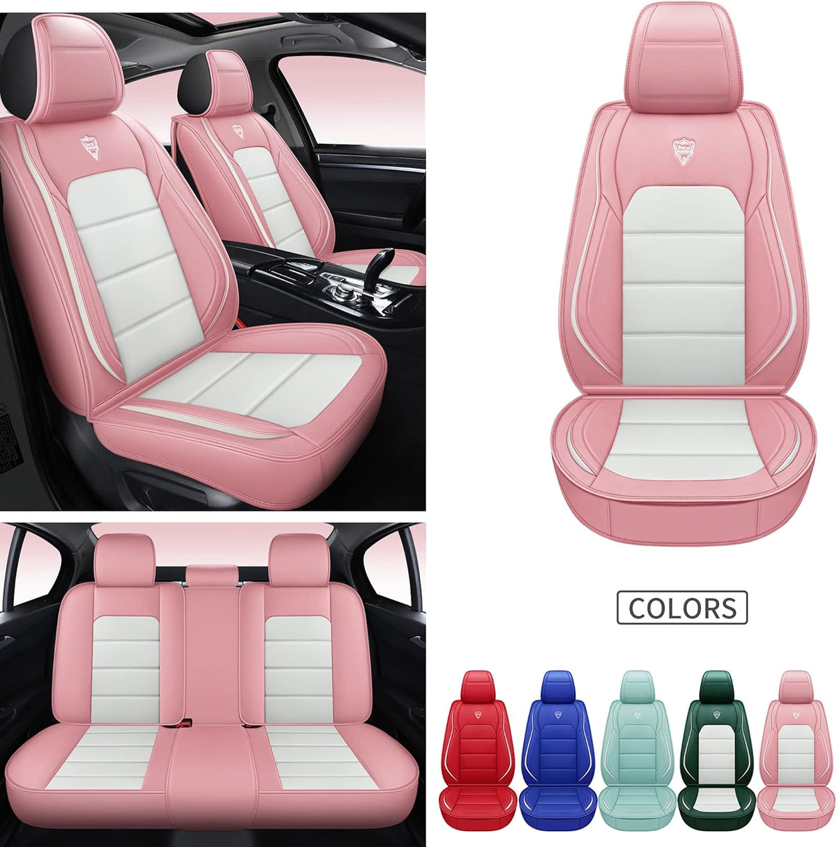 5 Seats Full Set Synthetic Leather Car Seat Cover R328361