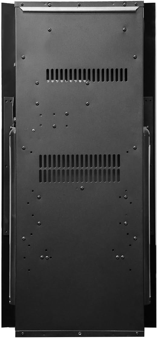 32 Vertical Wall Mounted Electric Fireplace Heater, Black, 750-1500W W156407