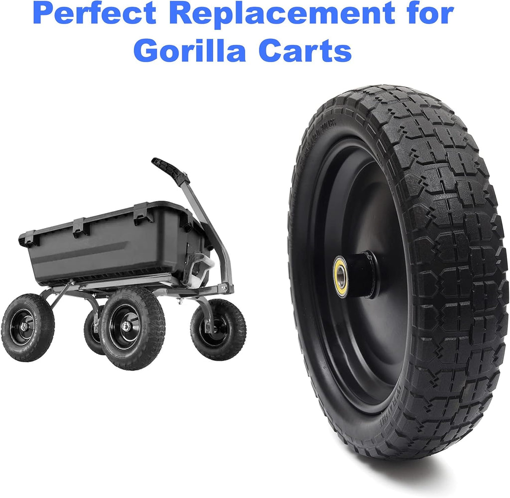 13'' Solid Polyurethane Flat-Free Tire and Wheel Assemblies P332102
